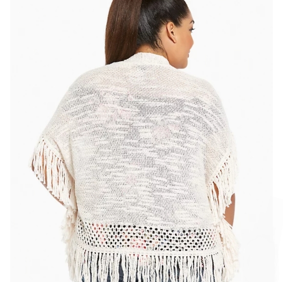 Torrid Fringe Open Cardigan - Picture 2 of 6